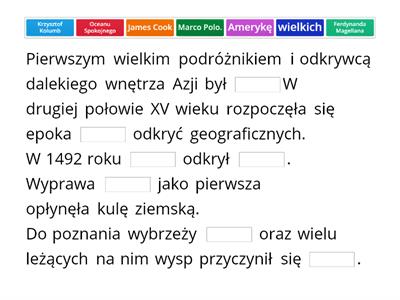 Geografia Pierwsze Podr E Geograficzne Materia Y Dydaktyczne