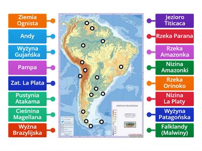 Mapa Ameryka Materia Y Dydaktyczne