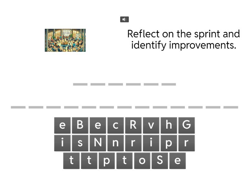 Guess The Scrum Meeting Spell The Word