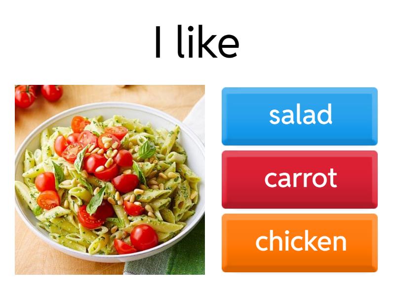 Like Dislike Food Quiz