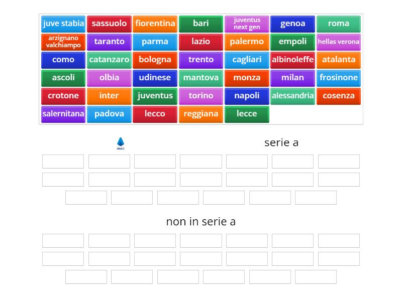 Serie A Organizza Per Gruppo