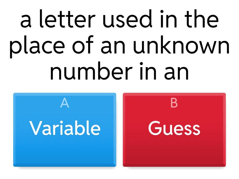 Algebraic Expressions Quiz