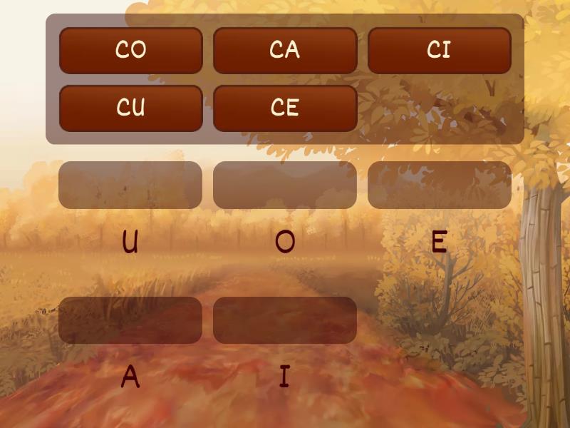 Pasangkan Suku Kata CA CI CU CE CO Dengan Huruf Vokal Yang Benar
