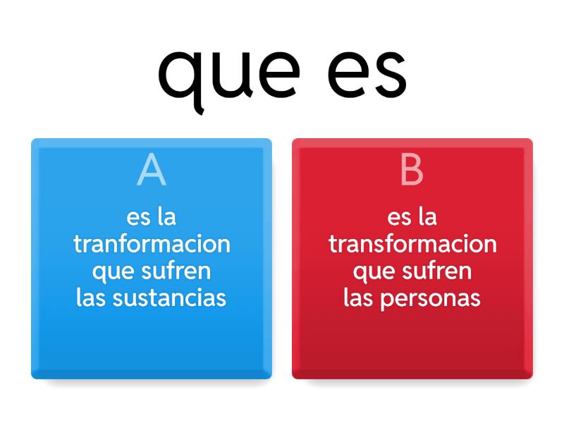 Cambio De La Materia Quiz