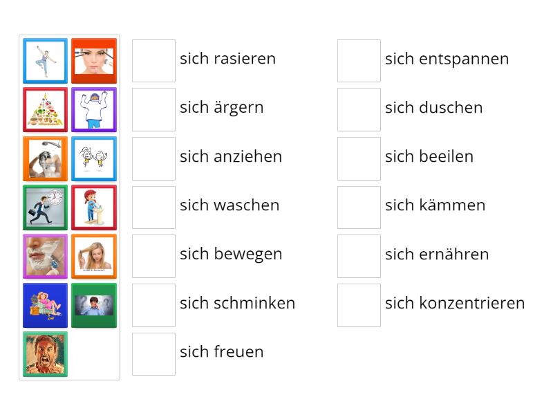 Schritte A L Quiz Reflexive Verben Match Up