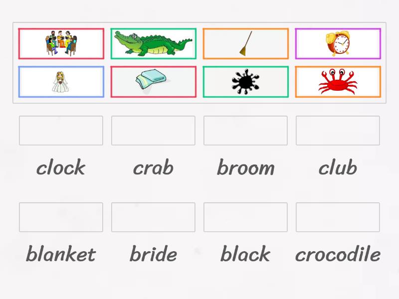 Bl Cl Br Cr Level Oxford Phonics Match Up