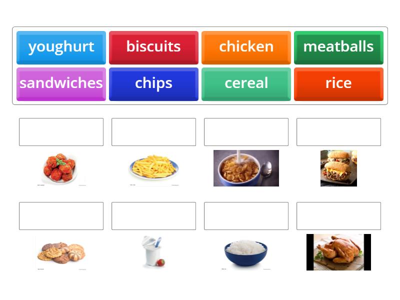 Beehive 2 Unit 2 Food Crossword Match Up