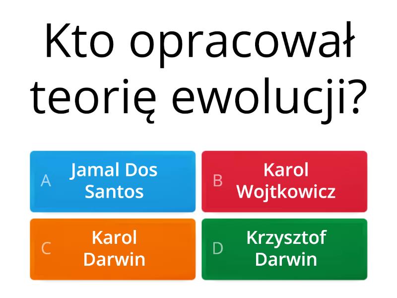 Teoria Ewolucji Quiz