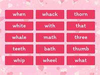 Digraphs th/wh