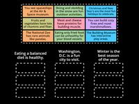 Match Supporting Details to a Main Idea