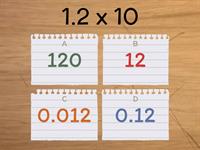 Multiplying Decimals by 10 , 100, & 1,000