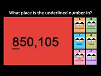 Place vs. Value (up to 100,000s)