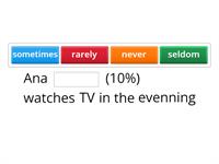 Exam 2. Adverbs of Frequency