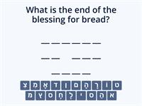 Spell the Vocabulary Words - Food Blessings