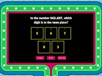 Place Value- Gameshow Quiz - Grade 4