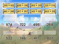 3-digit Addition Match-Up Part 1