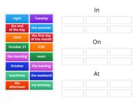 Prepositions: Time