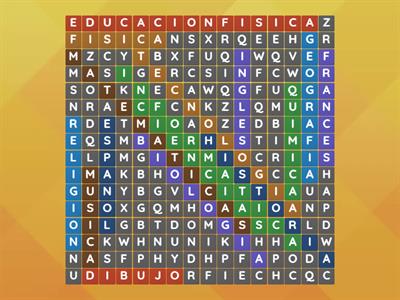 school subjects spanish wordsearch