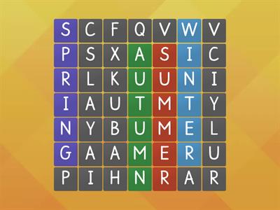 seasons wordsearch