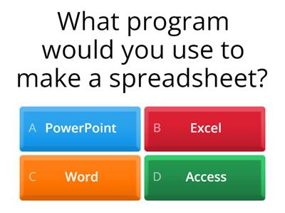 Spreadsheet Quiz
