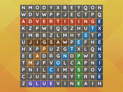 Grade 9. Exam listening 3. Wordsearch 