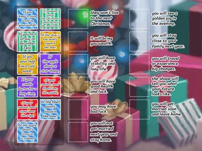 Christmas Superstitions: 1st conditional