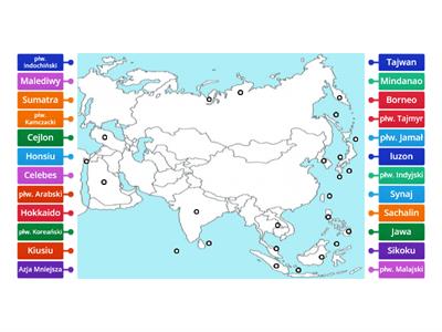 Wyspy i półwyspy Azji