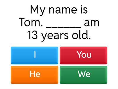 PERSONAL pronouns : object or subject?