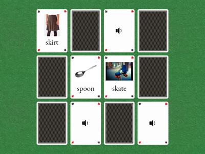 Super Fun 8- Phonics 3-sk, sp, st 記憶配對
