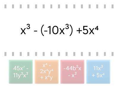 Reducción de terminos semejantes