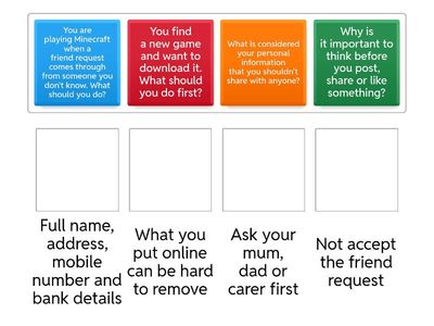 Test your knowledge - Online Safety 