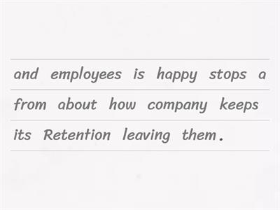 Retention Keyword Explanation