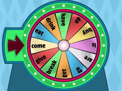 Irregular verbs spinner 4