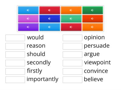 Spelling - Argument Vocab