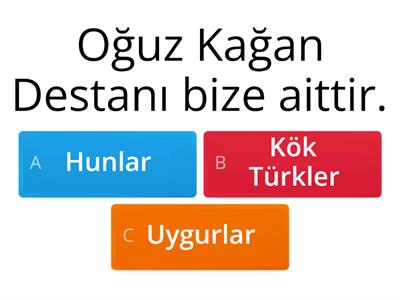 Orta Asya'da kurulan ilk Türk Devletleri 6.sınıf