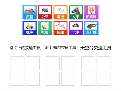 陸海空交通工具