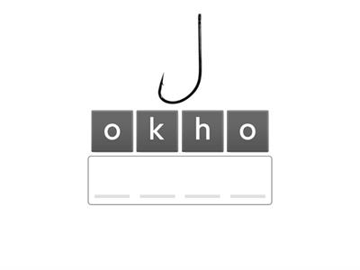 <k> or <ck> Word Unjumble