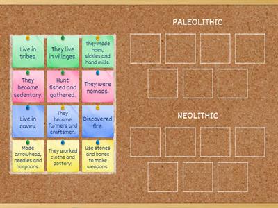 5º E.P  Ciencias Sociales PALEOLITHIC/NEOLITHIC REVIEW