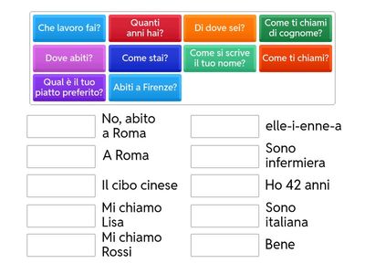 Domande personali e risposte