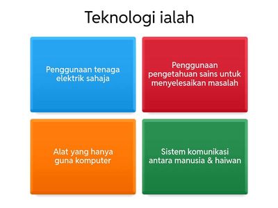 TEKNOLOGI DAN KEHIDUPAN LESTARI