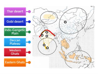 Southeast Asia Physical Map Part 2