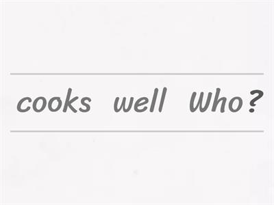 Wh questions - Simple present