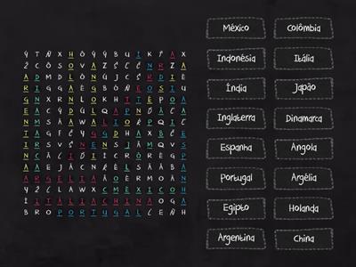 Sopa de Letras - Países