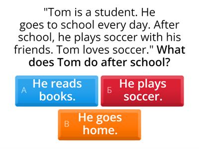 Placement Test A1. Reading. Adults