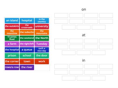 Prepositional phrases