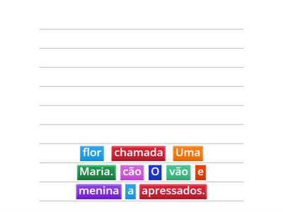 Ordenação de frases - Fátima Coimbra 