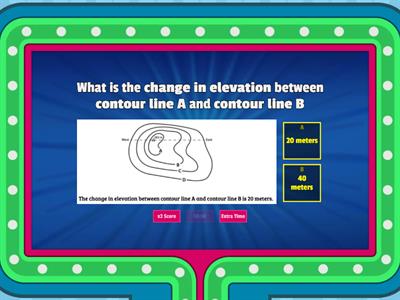 Topographic Map Game Show