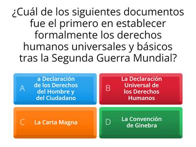 Los derechos humanos y su evolución