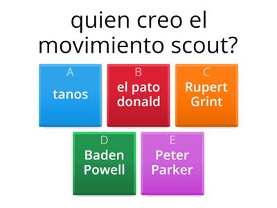 Cuestionario Scout