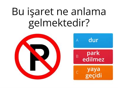 trafik kuralları 